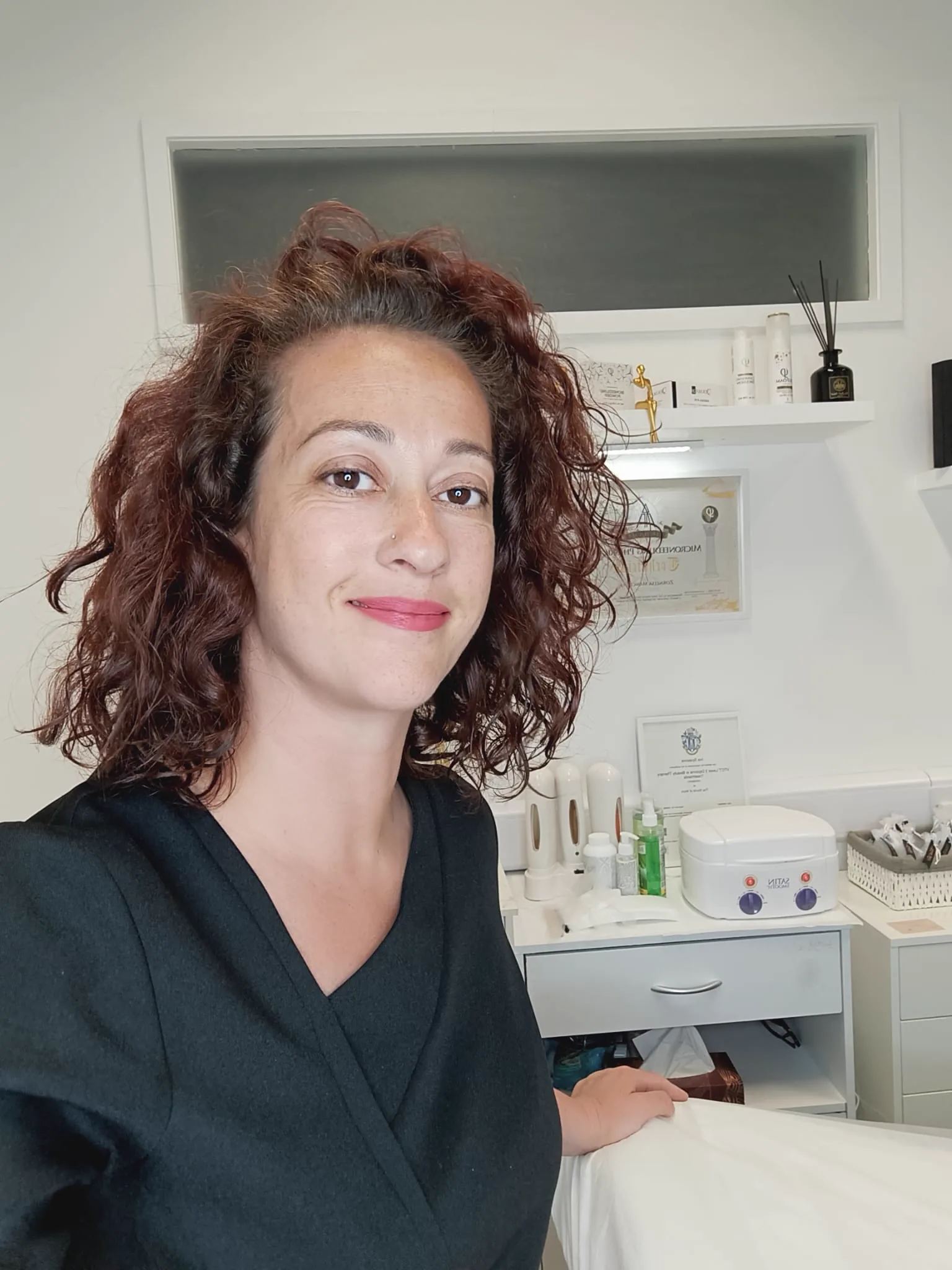 Iva, beauty therapist and founder of NUDE, in her treatment room in Gravesend